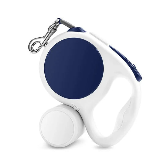 Dark blue 5M Retractable Dog Leash - With Small Box