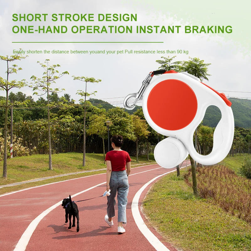 Dark blue 5M Retractable Dog Leash - With Small Box