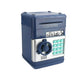 Dark Blue Children’s Mini Safe Piggy Bank with Fingerprint