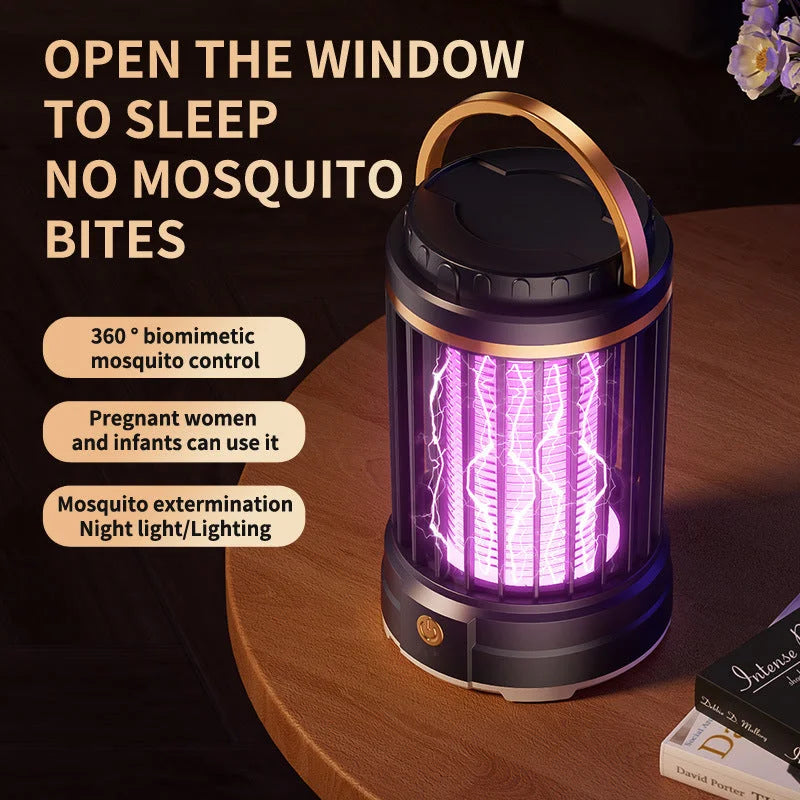 Dark Blue Portable 3-in-1 Electric Mosquito Zapper Lamp