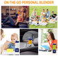 Dark Blue Portable Mini Juicer - Rechargeable Electric