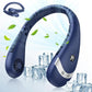 Dark Blue Rechargeable 5000mAh Portable Neck Fan