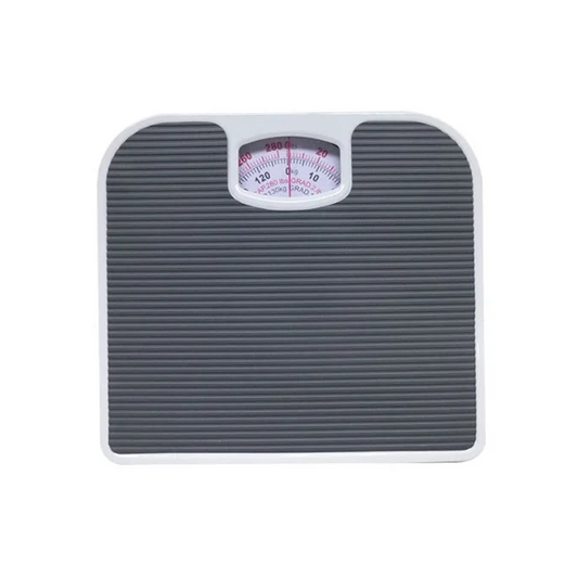 Dark Gray Classic Mechanical Bathroom Scale - Battery-Free