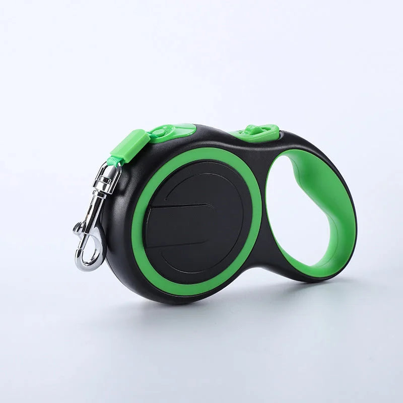 Dark Green 5M Pet Leash Retractable - Tangle-Free