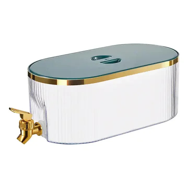 Dark Green Refrigerator Cold Water Dispenser - 5.3L Fruit