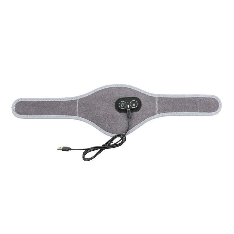 Dark Grey Heated Vibrating Neck Wrap - USB Powered Massager