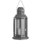 Dark Grey Metal Miners Lantern 10 Pack - 21cm Summer