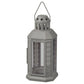 Dark Grey Metal Miners Lantern 10 Pack - 21cm Summer