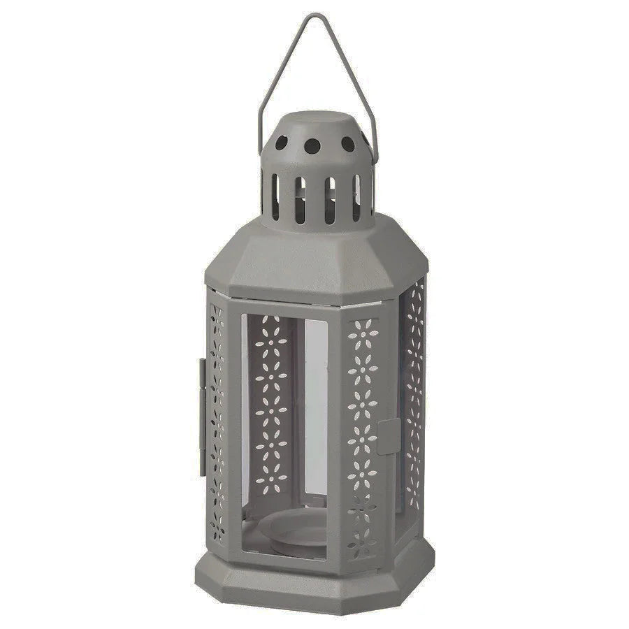 Dark Grey Metal Miners Lantern 5 Pack - 21cm Summer Wedding