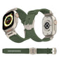 Dark Grey Rugged Tactical Silicone Strap for Apple Watch