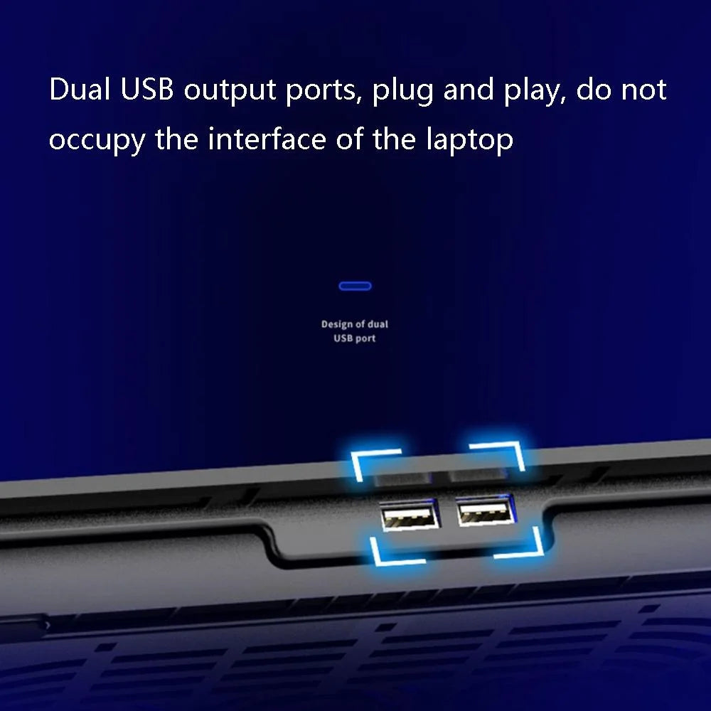Dark Knight Dual Fan Laptop Cooling Stand - Adjustable-1915197689029595141
