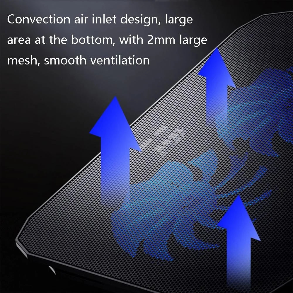 Dark Knight Dual Fan Laptop Cooling Stand - Adjustable-1915197689029595140