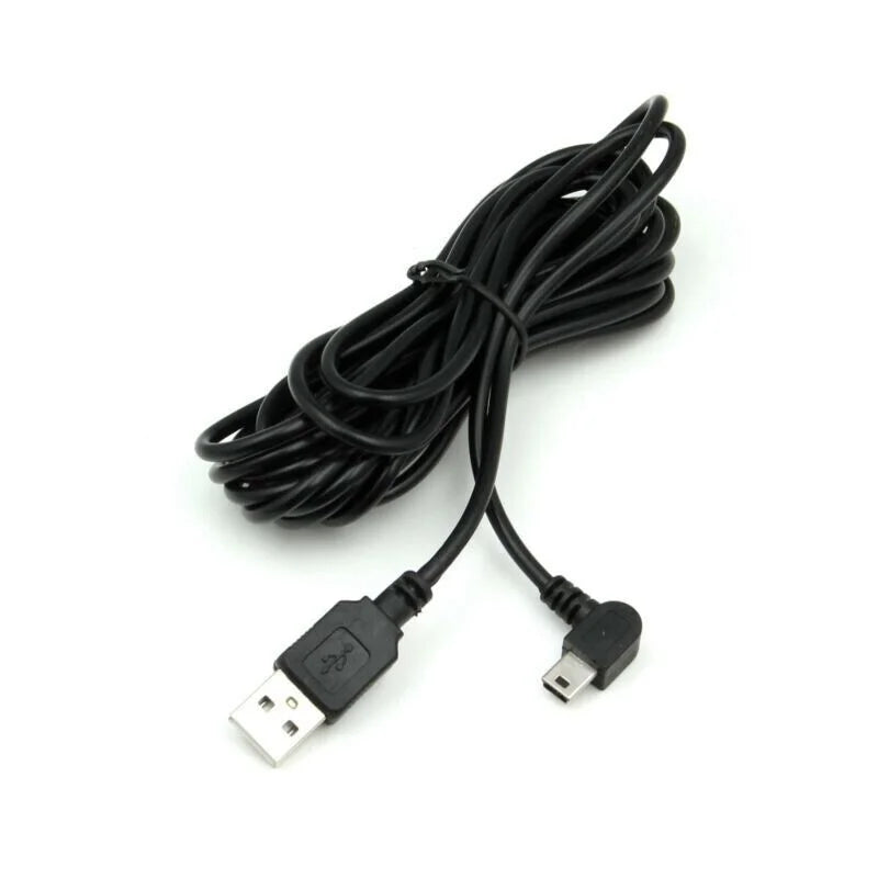 Dash Cam Mini USB Right Turn Extra Long Charging Cable 3.5M