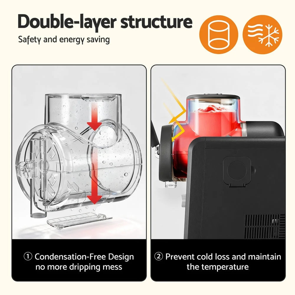 Deavnti 2L Slushie Machine Ice Cream Maker Frozen Smoothies