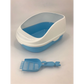 Deep Cat Toilet Litter Box Tray High Wall with Scoop