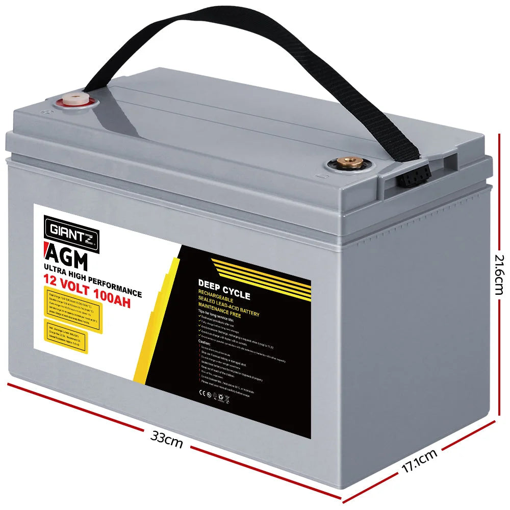 Deep Cycle Battery 100Ah 12V AGM Marine Sealed Power