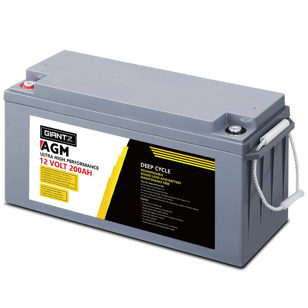 Deep Cycle Battery 200Ah 12V AGM Marine Sealed Power