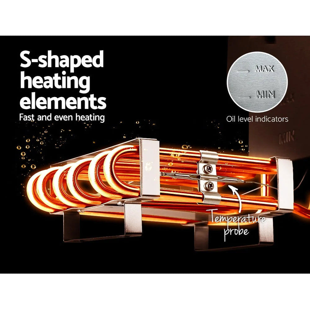 Deep Fryer Commercial Twin Frying Basket Chip Cooker