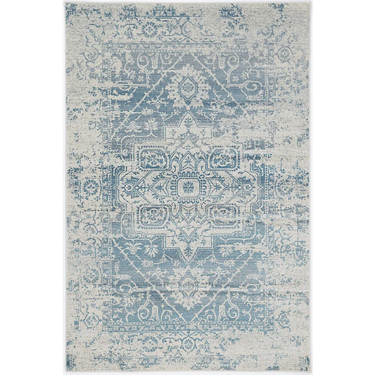 Delicate Audrey Ivory Blue Rug 160x230 - Home & Garden