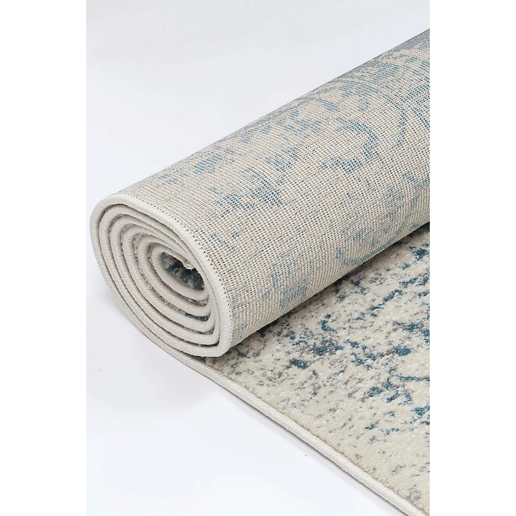 Delicate Audrey Ivory Blue Rug 160x230 - Home & Garden
