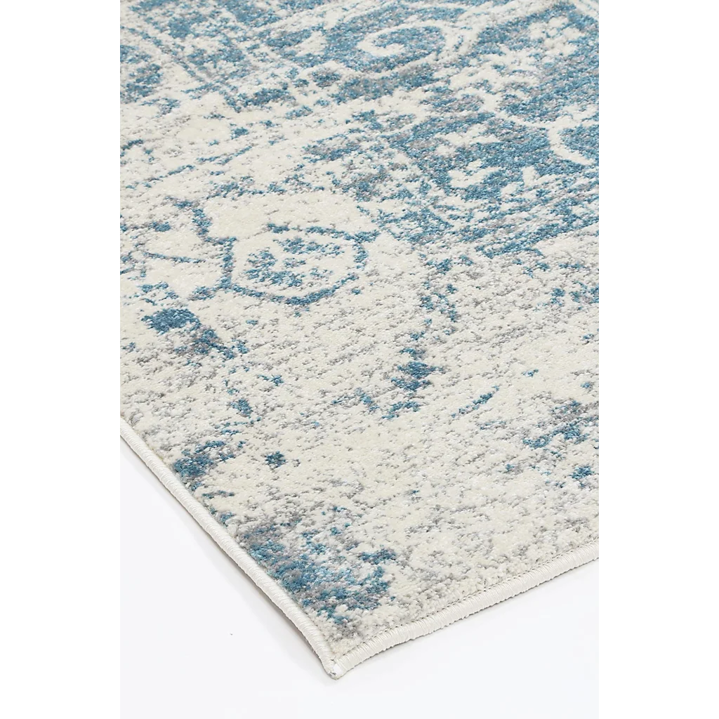Delicate Audrey Ivory Blue Rug 160x230 - Home & Garden