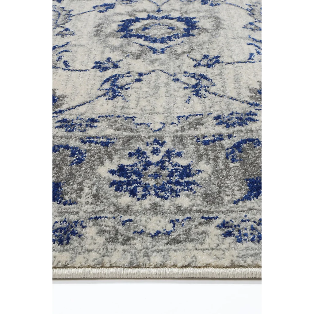 Delicate Cassandra Blue Ivory Rug 160x230 - Home & Garden