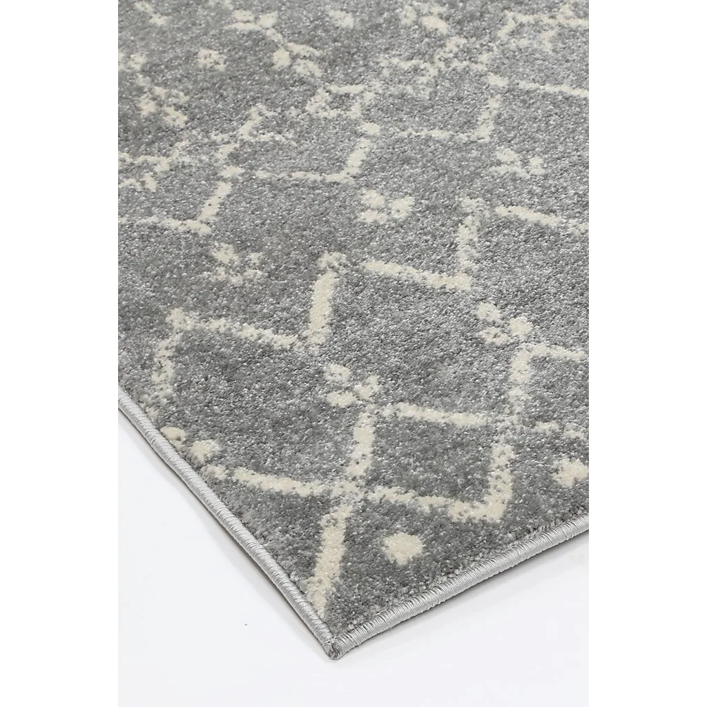 Delicate Cassiday Grey Ivory Rug 160x230 - Home & Garden
