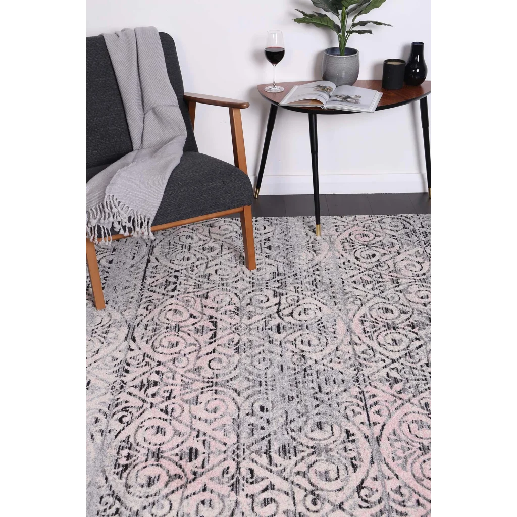 Delicate Katherine Ash Ivory Rug 160x230 - Home & Garden