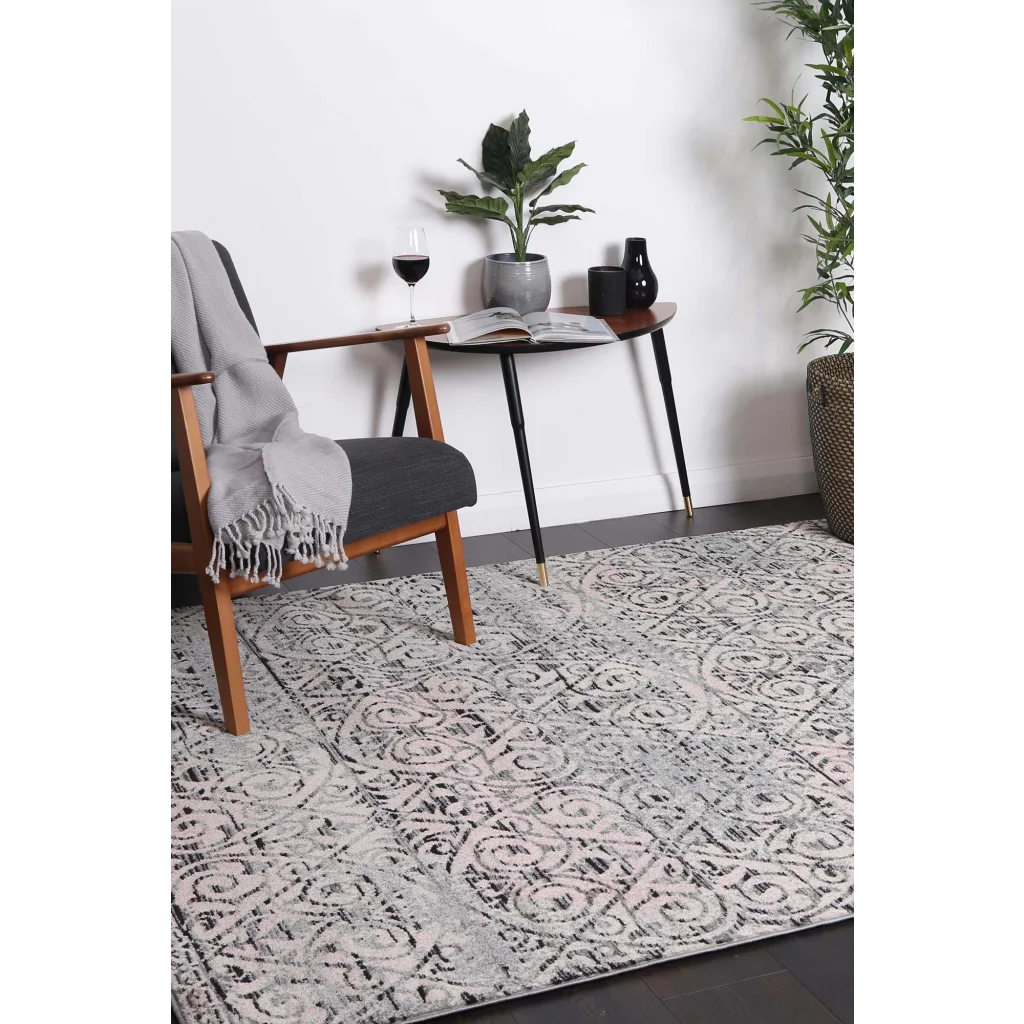 Delicate Katherine Ash Ivory Rug 240x330 - Home & Garden