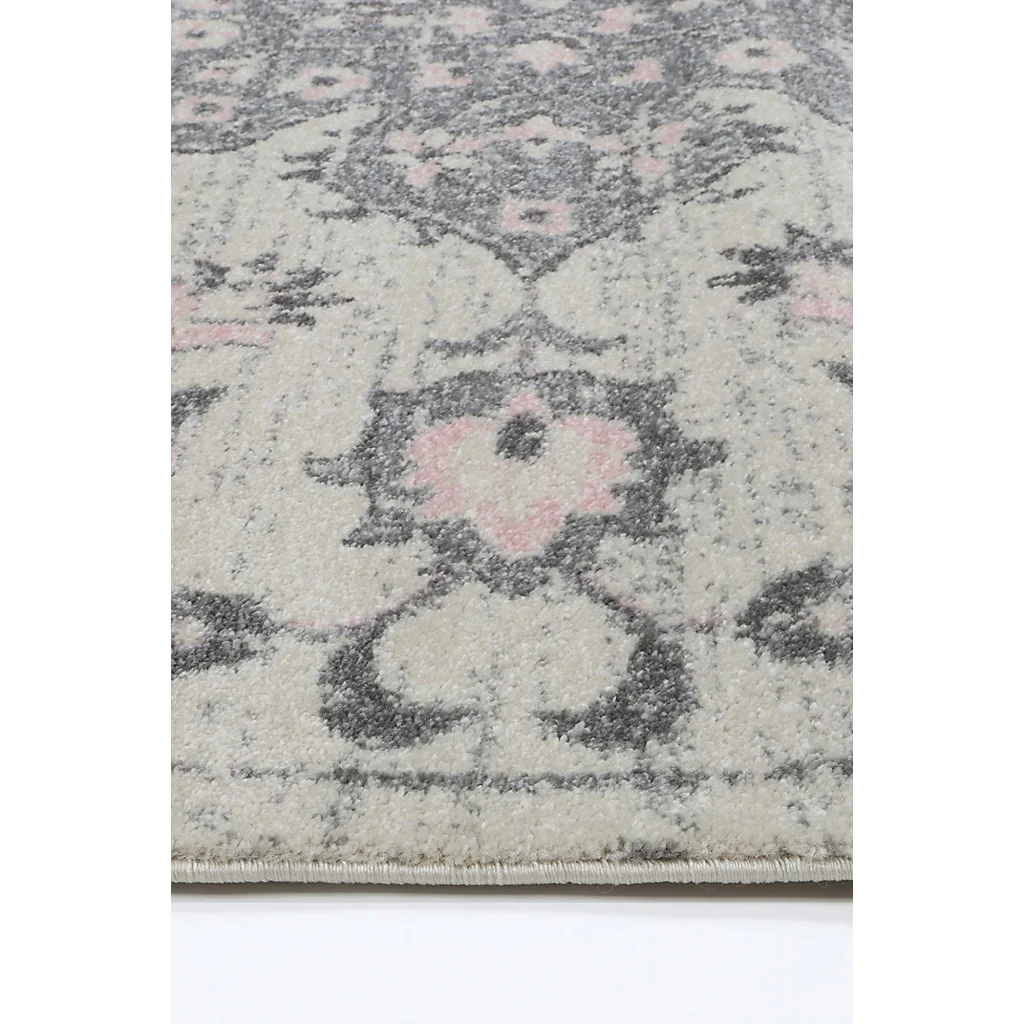 Delicate Madeleine Grey Ivory Rug 160x230 - Home & Garden