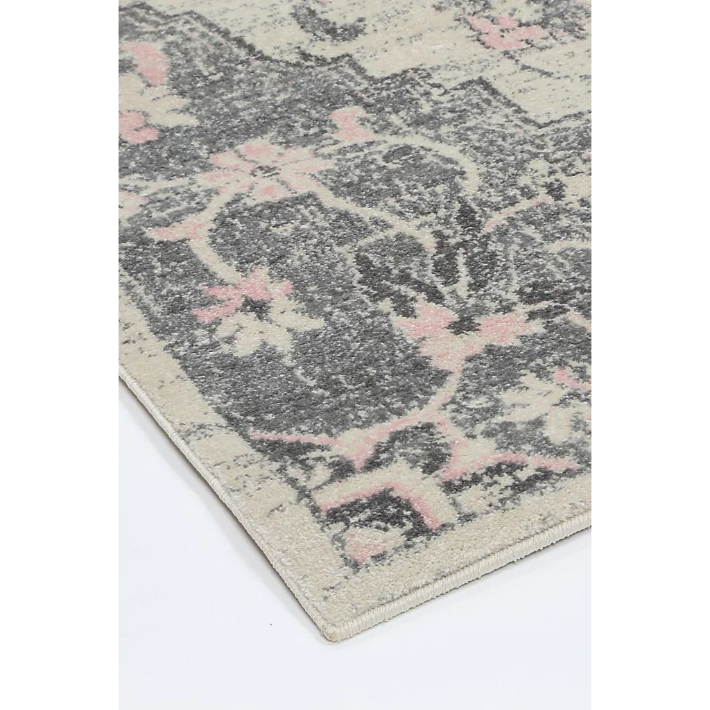 Delicate Madeleine Grey Ivory Rug 200x290 - Home & Garden