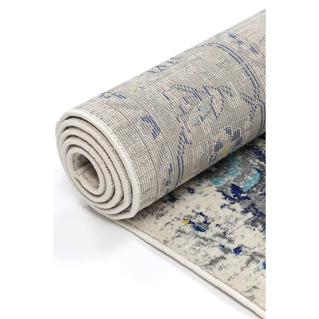 Delicate Melissa Ivory Blue Rug 200x290 - Home & Garden