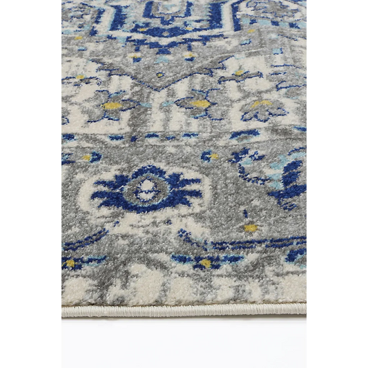 Delicate Melissa Ivory Blue Rug 240x330 - Home & Garden