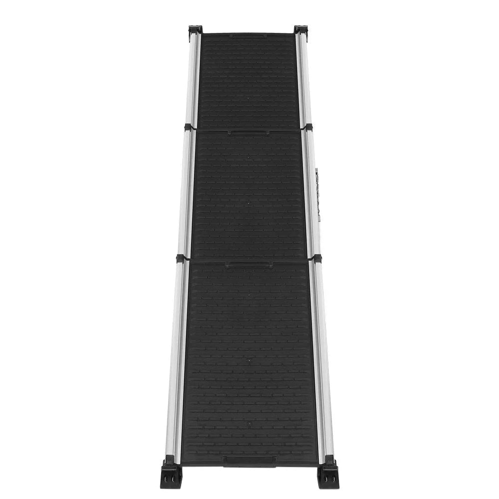 Deluxe Aluminium Foldable Pet Ramp - Black - Dog Supplies