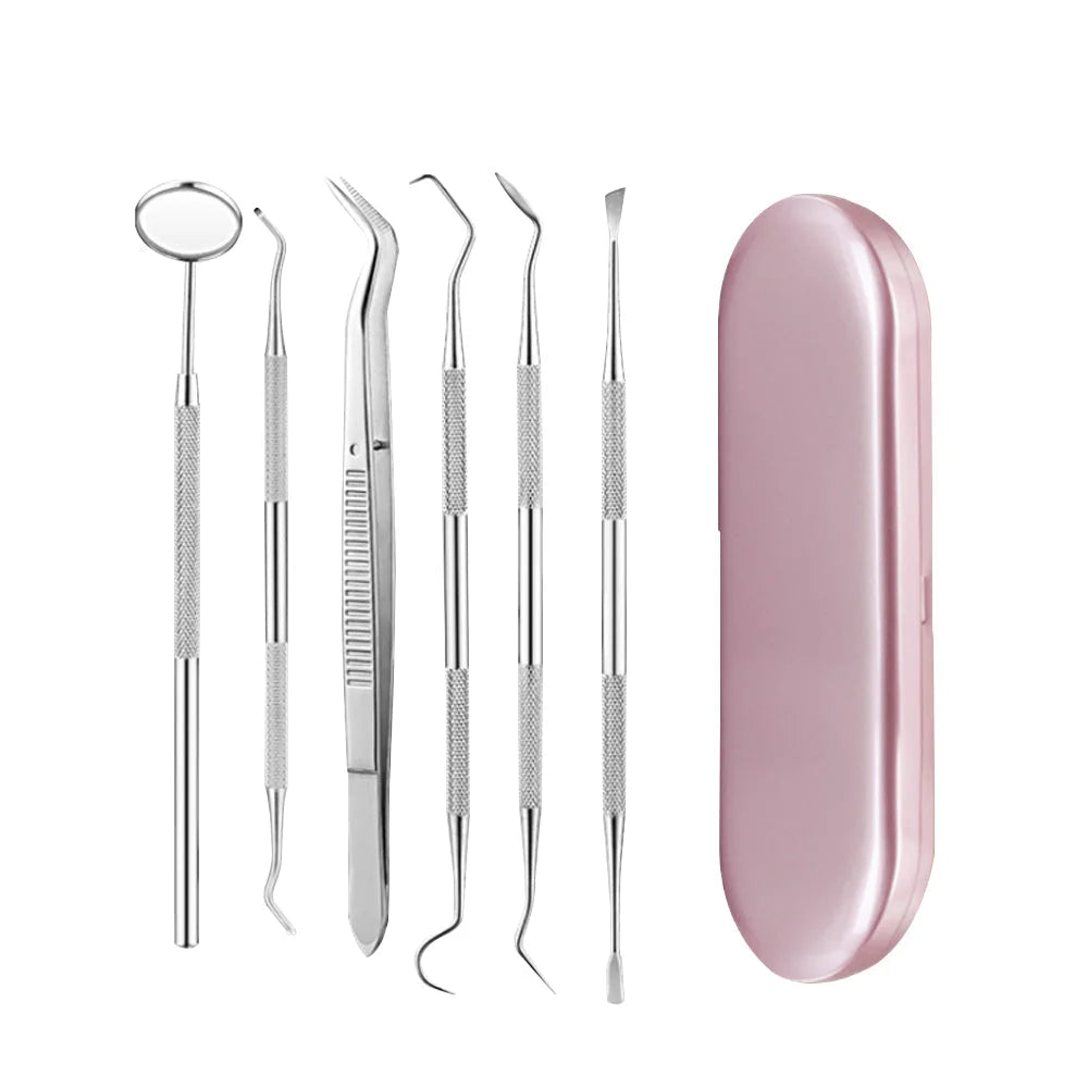 Dental Tools Set Stainless Steel Oral Care Kit with Metal