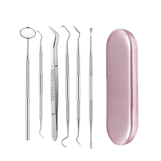 Dental Tools Set Stainless Steel Oral Care Kit with Metal