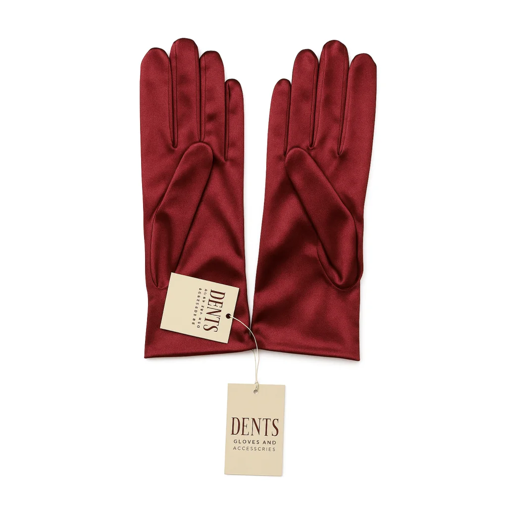 DENTS Wrist Length Satin Evening Gloves Wedding Stretch
