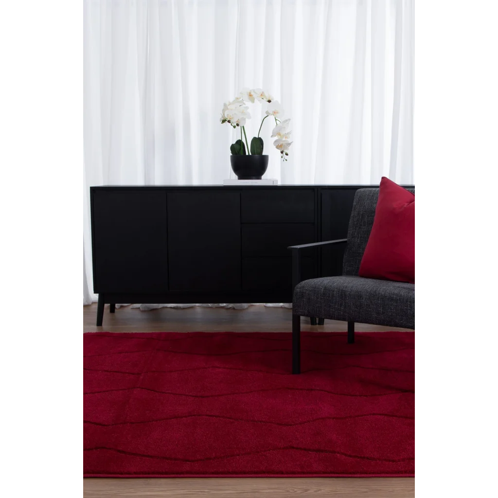 Denver Rug 018159A Red Antrasit 160x230 - Home & Garden