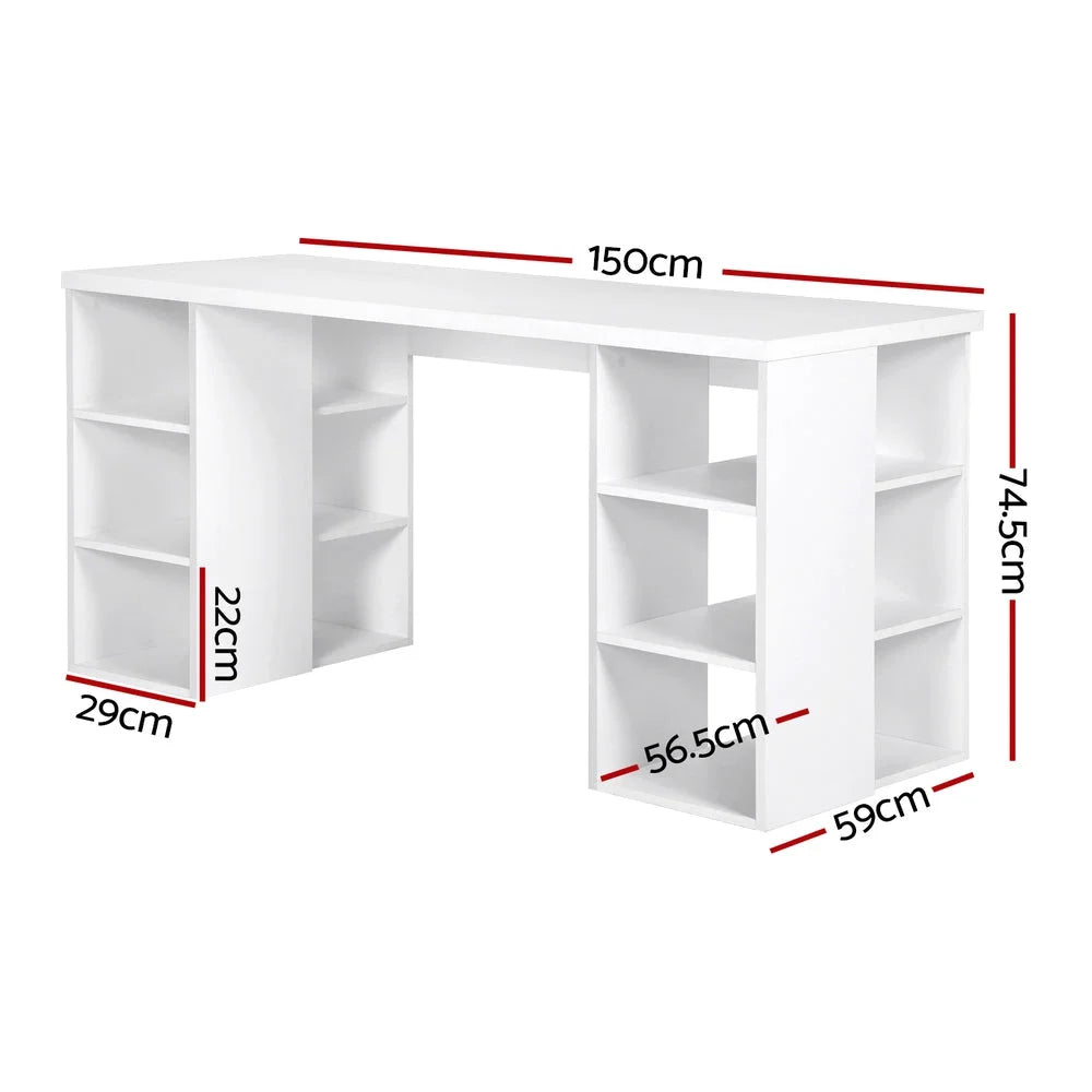 White 3 bookshelf for book and display storage