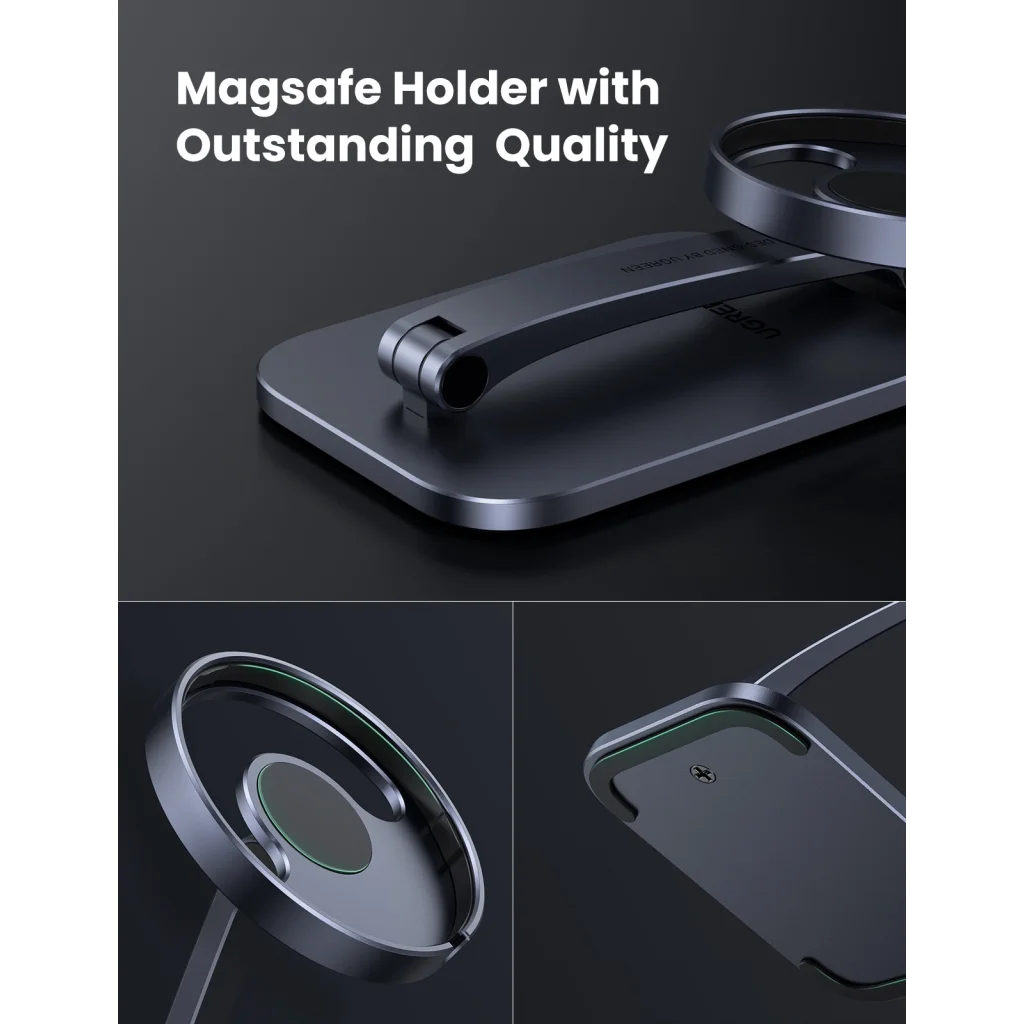 Desk Adjustable and Foldable Aluminum MagSafe Charging