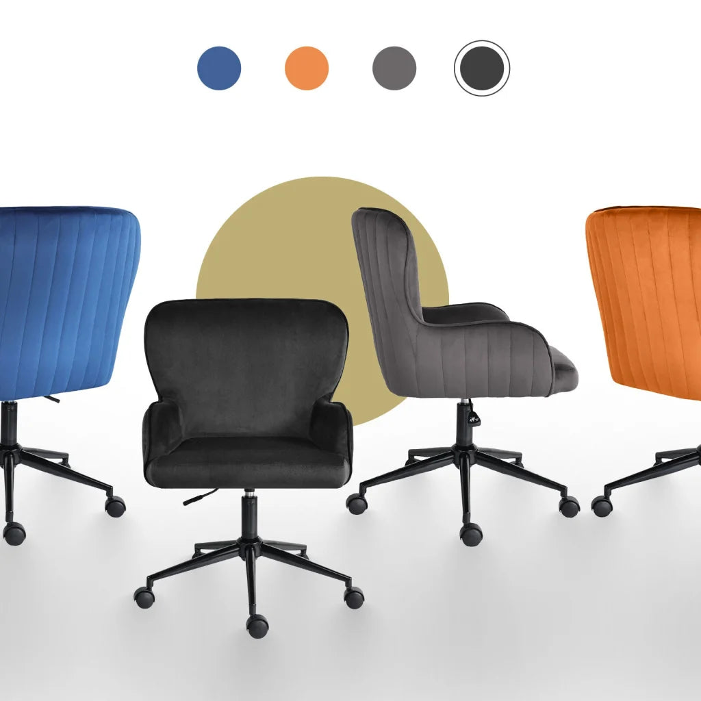 Desk Armchair - Home Office Swivel Chair Adjustable Height