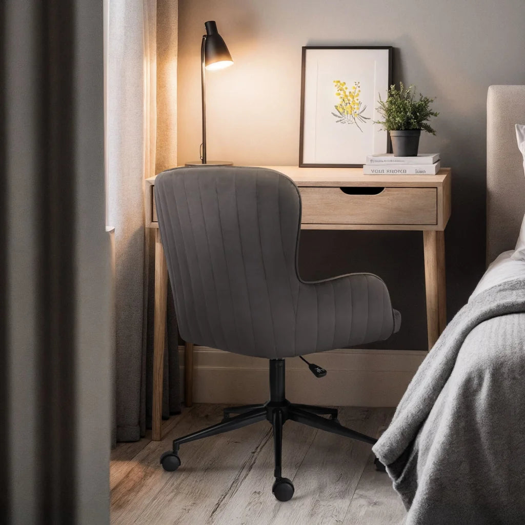 Desk Armchair - Home Office Swivel Chair Adjustable Height
