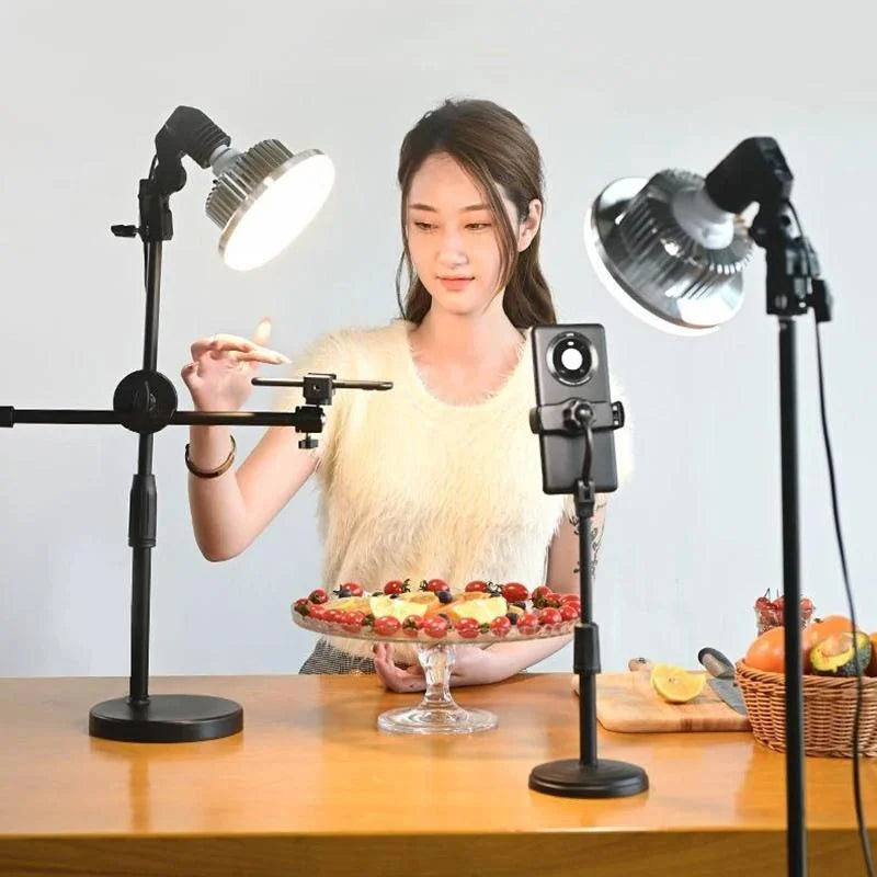 Desktop Photography Stand Kit with Mushroom Fill Light