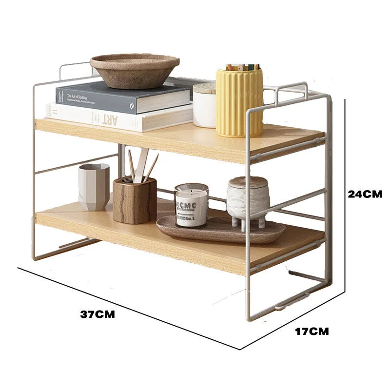 Desktop Storage Rack Bookshelf Office - Furniture