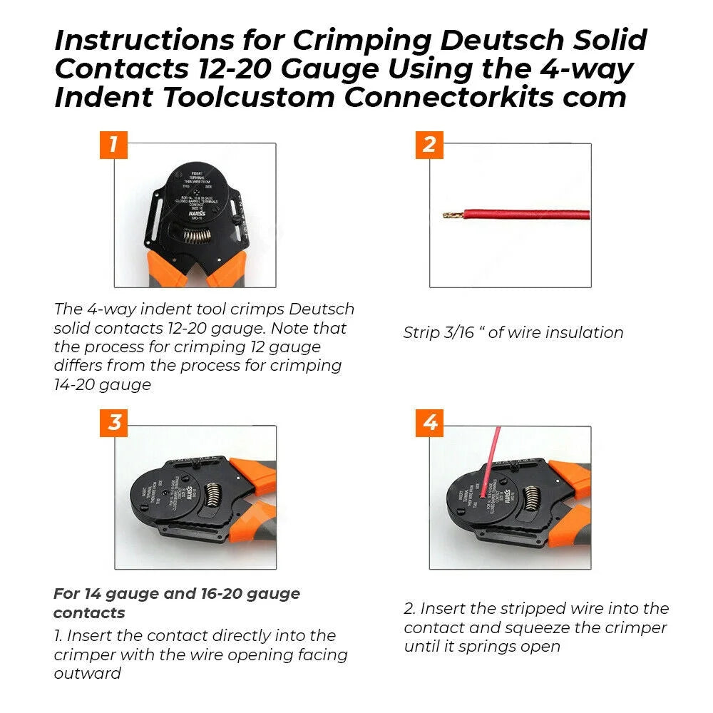 Deutsch dt connector with shape details and included parts