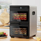 Stainless steel trays food dehydrator with dual zone fruit jerky