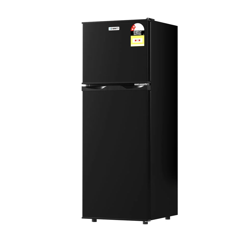 Devanti 122L Two Door Bar Fridge Mini Fridge with Freezer