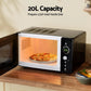 Devanti 20L Microwave Oven 700W Black - Appliances >