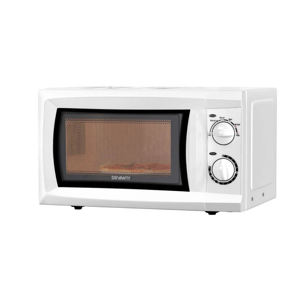 Devanti 20L Microwave Oven 800W White - Appliances >