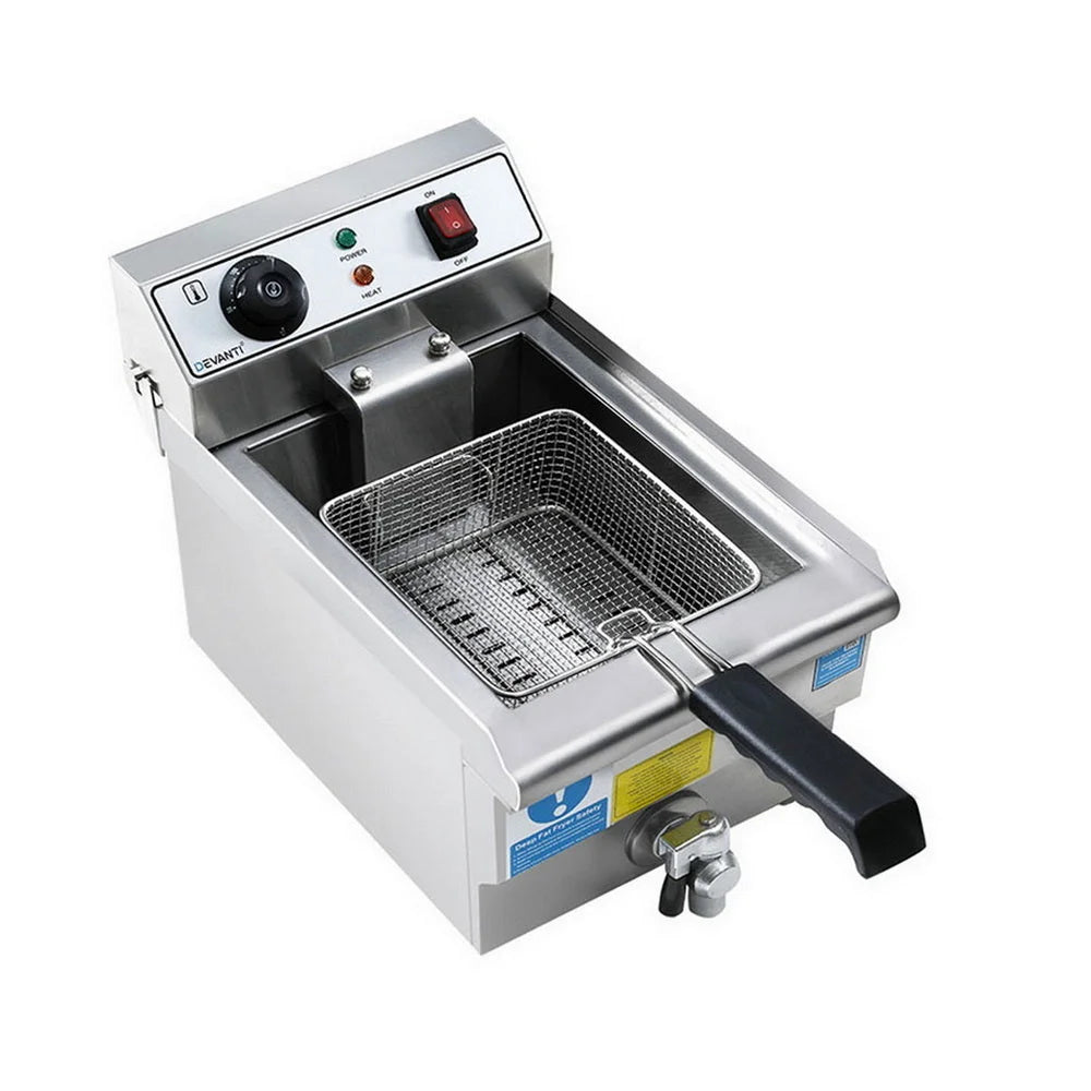 Electric deep fryer with w basket lid